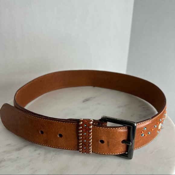 The Limited Belt Size Small Genuine Leather Belt Southwestern Aztec Western
